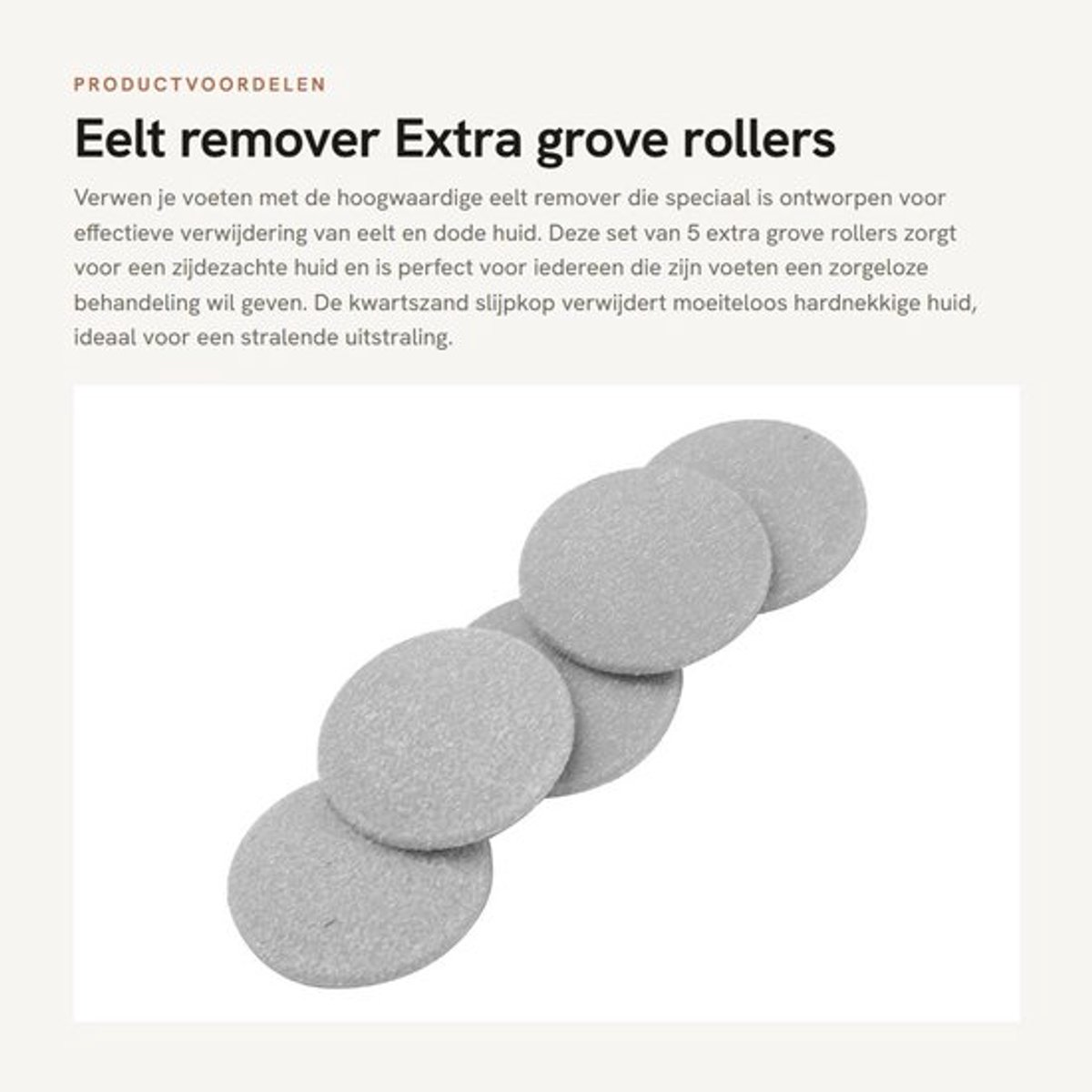 Eelt Remover Kwartszand Slijpkop - Vervangende Rollers - Voet Slijpkop Tool - Dode Huid Verwijderaar - Duurzaam - Comfortabele Slijpervaring - Voetschuurmachine