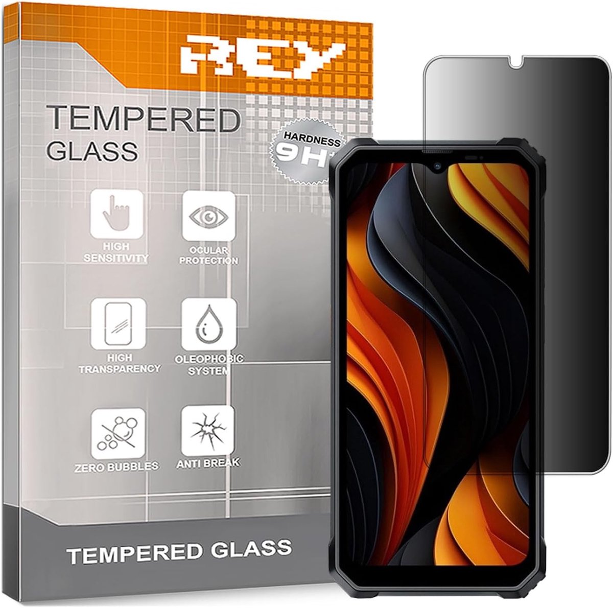 Schermbeschermer AGM G3 PRO - Gehard glas - Anti-spionage - Beschermt privacy - ShopVlot