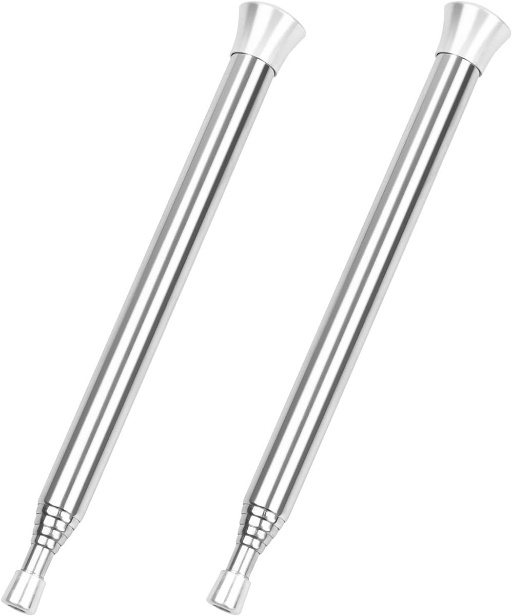 Blow-fire tube 2 stuks - roestvrij staal - telescopisch - ideaal voor outdoor kamperen - ShopVlot