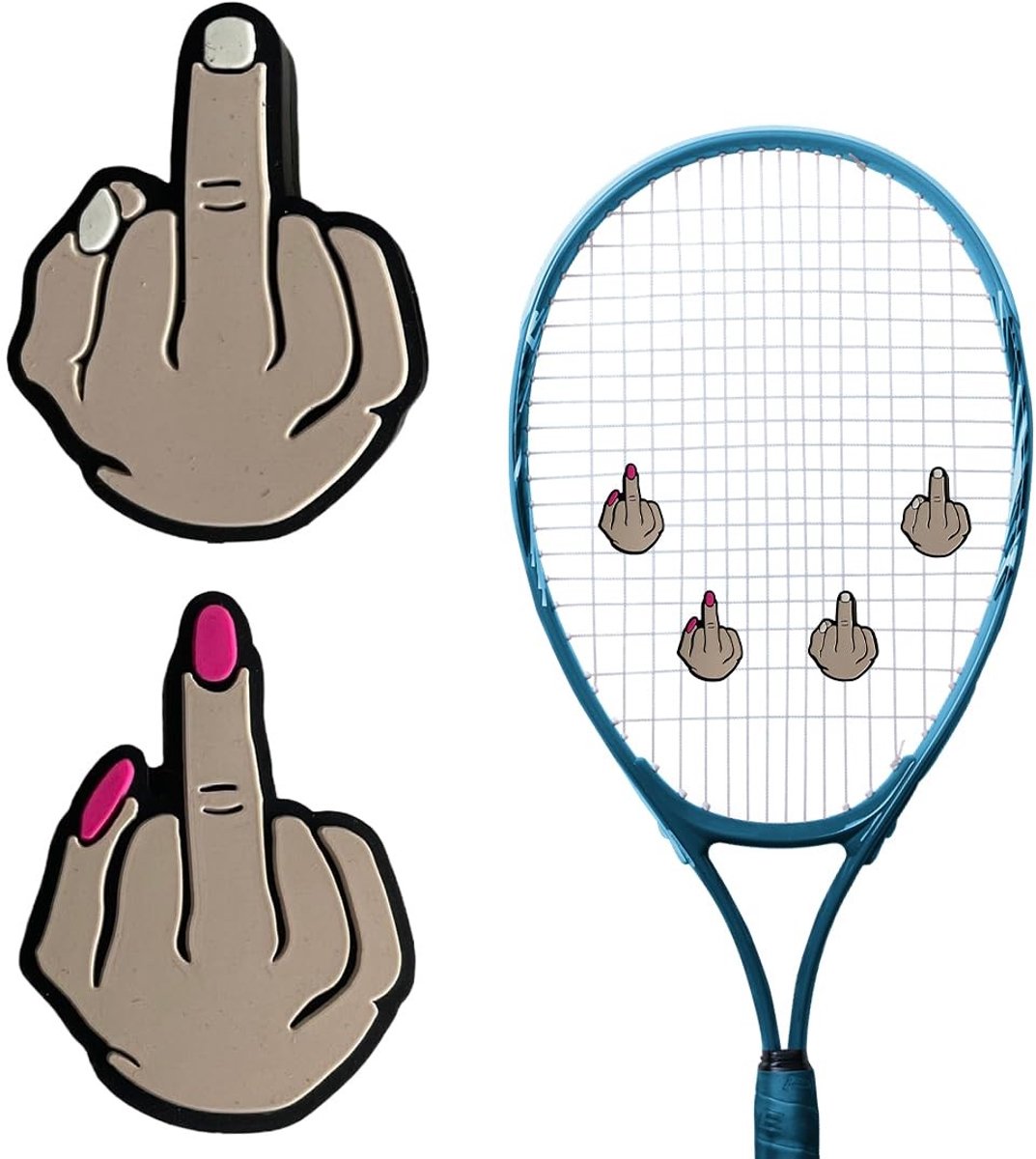 Solidchoice - Tennis Racket Demper Set van 2 voor Professionele Schokabsorptie