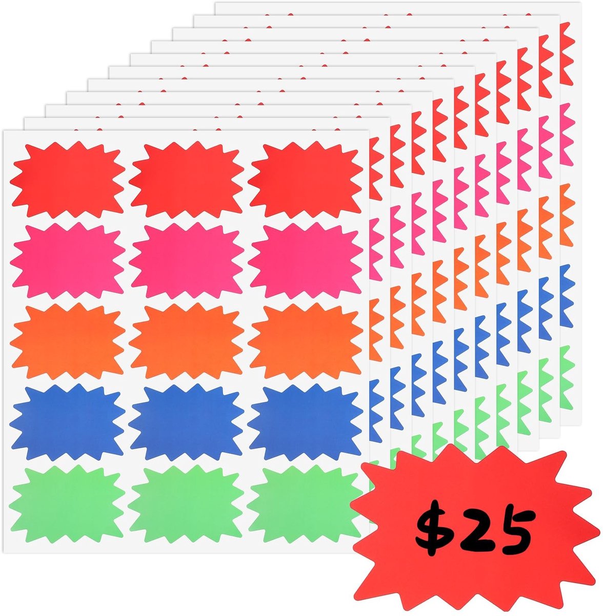 Solidchoice - 150 Stuks Prijsetiketten voor Verkoop