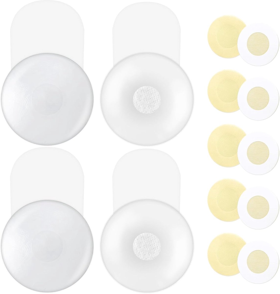 Onzichtbare Nippelcovers 2 Paar - Siliconen Push Up - Zelfklevend - Ideaal voor onder strakke kleding - ShopVlot