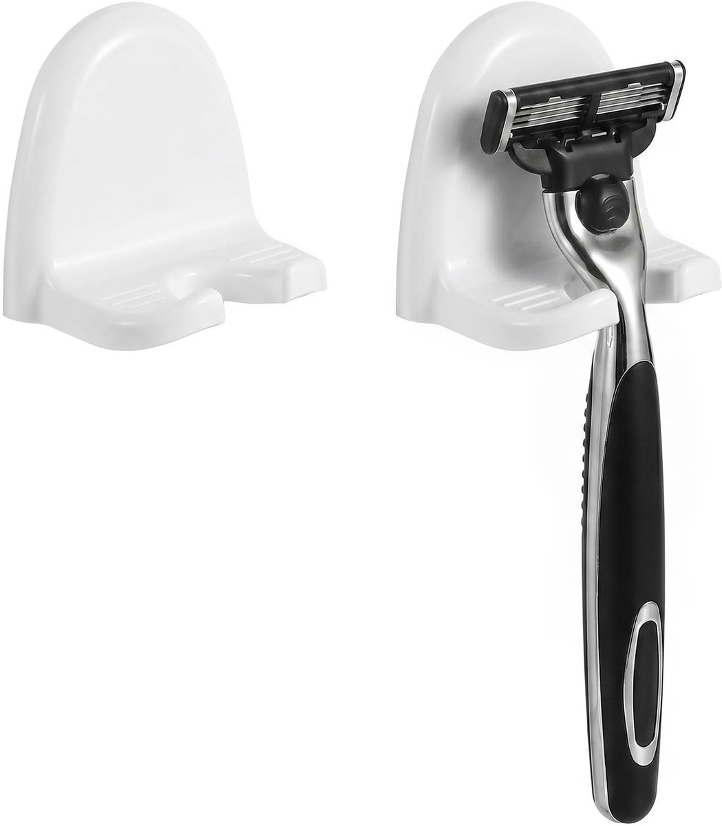 Solidchoice - 2 Stuks Zelfklevende Douche Scheermeshouders