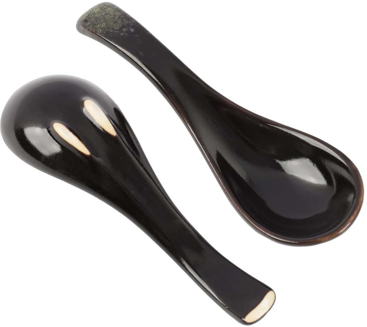 Solidchoice - Set van 2 Japanse Ceramische Lepels voor Soepen en Desserts