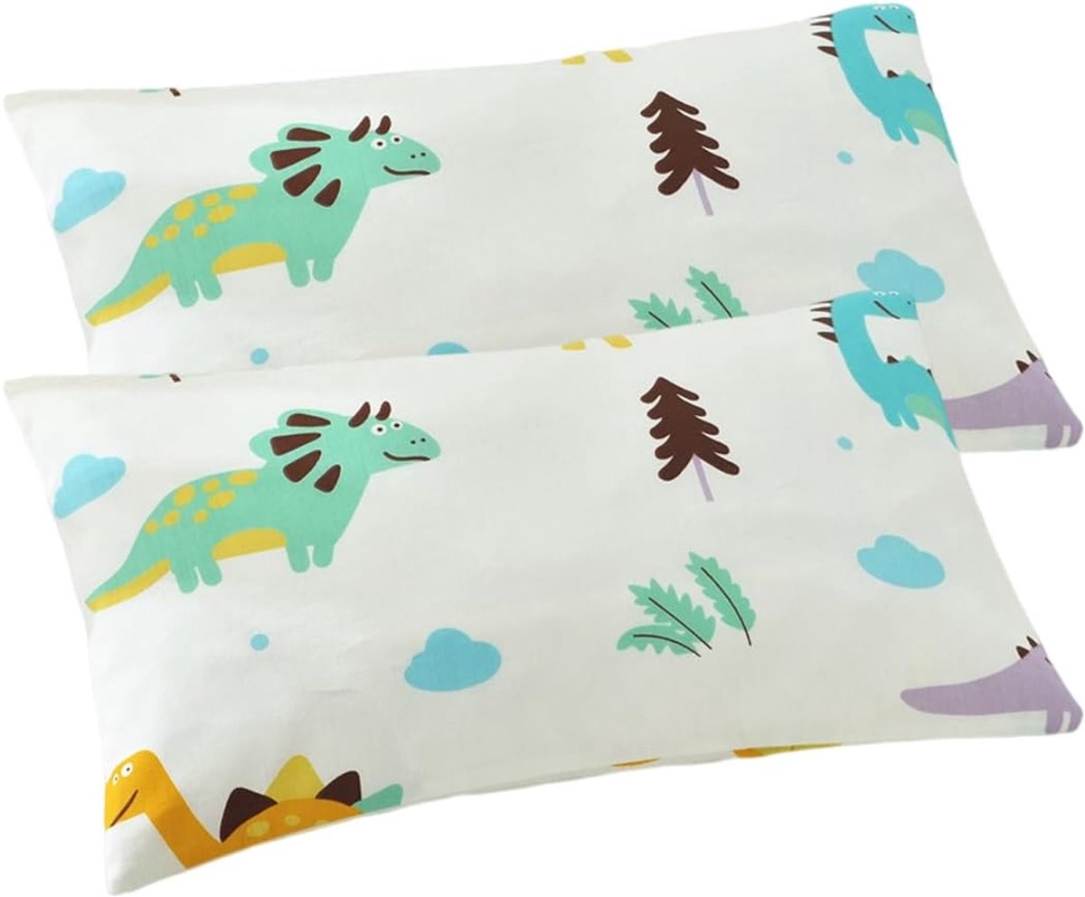Kussenhoezen 30x50cm - Katoenen Dinosaurussen - Geschikt voor peuters - Perfect voor kinderbedden - ShopVlot