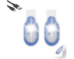 LED Clip Light - USB oplaadbaar - 2 stuks - sterke magneten - ideaal voor verpleegkundigen - m-winkel