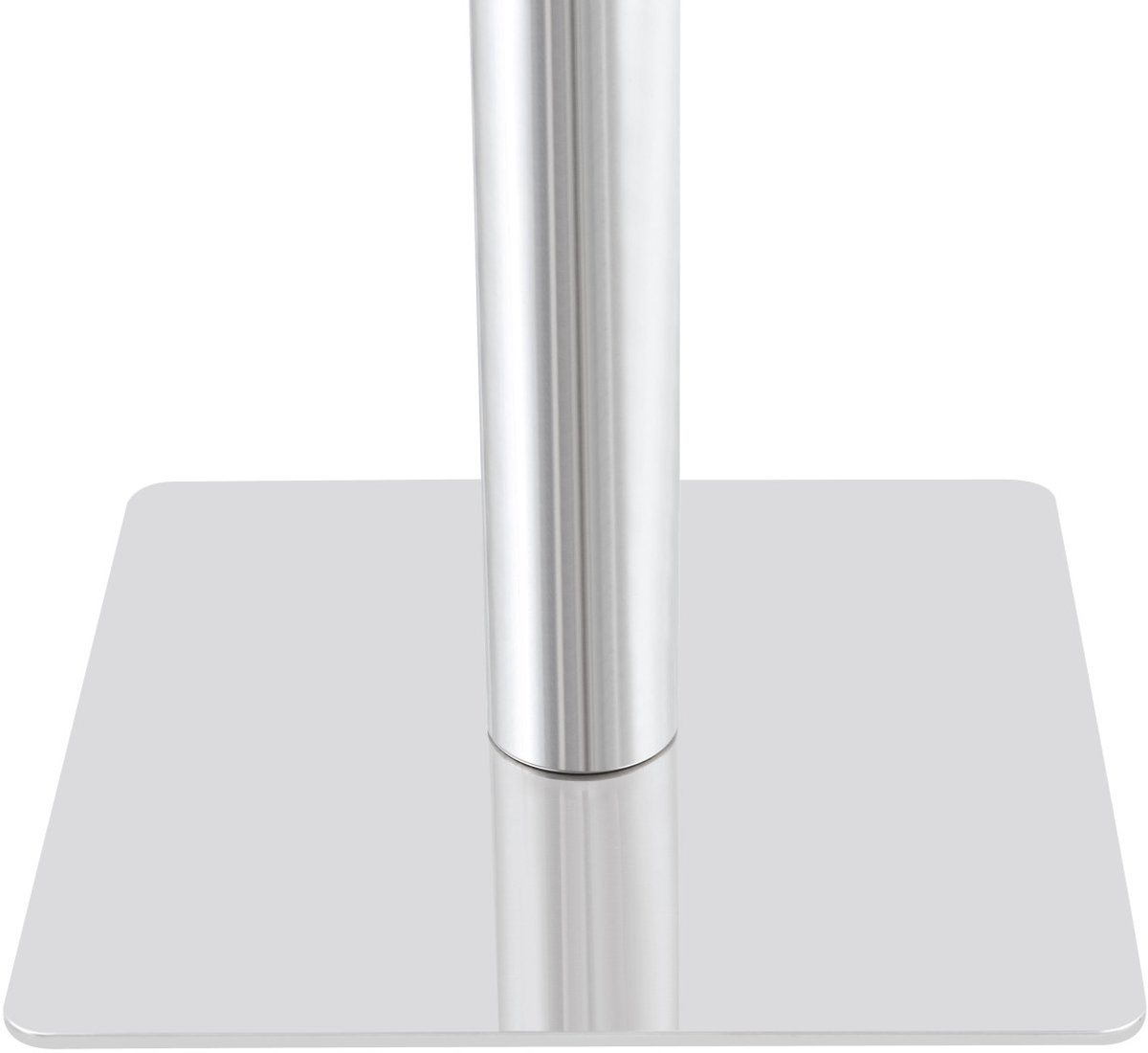 DESMIU Eettafel - Vierkante Tafel Met Marmerlook En Metalen Onderstel - Voor Eethoek, Bistro Of Cafe - MDF En Metaal - 60x60x74 Cm - Wit