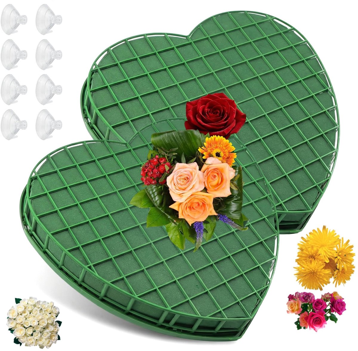 Solidchoice - 2 Stuks Foam Hart voor Bloemstukken en Ambachten