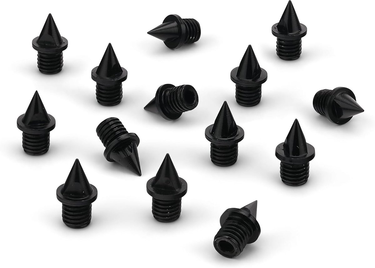 spikes 6 mm - aluminium hol - piramidevorm - perfecte grip voor sprint - ShopVlot