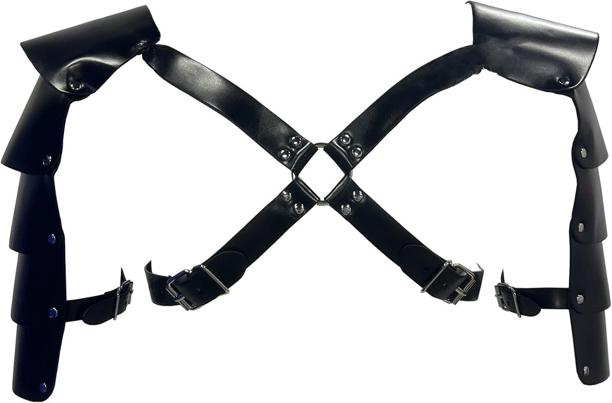 ZUYPSK Men's Body Chest Harness Leather Harness Top Punk Men Shoulder Strap Gothic Sklave Bandage Costumes Party Club - ShopVlot