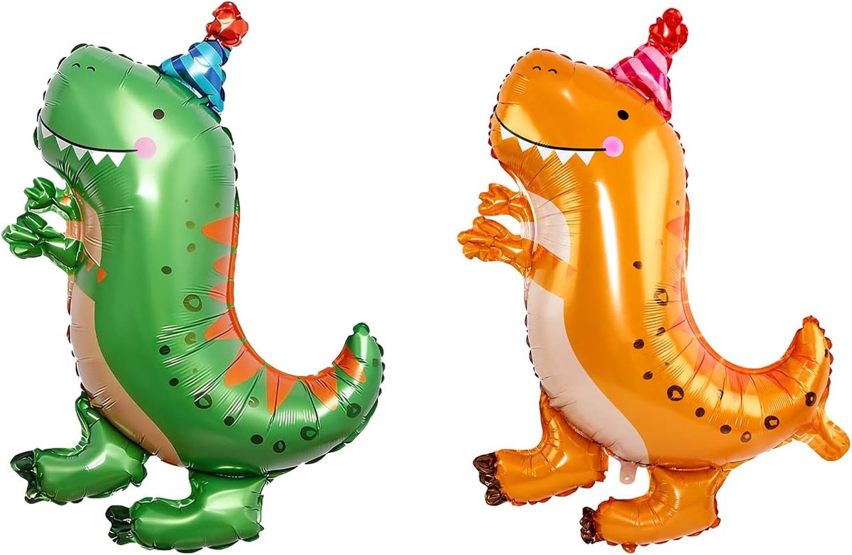 DazzJoy 2 stuks dinosaurusballonnen, dierenballonnen - ShopVlot
