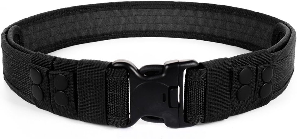 LUUFAN Military Tactical Belt Security Gear Adjustable Heavy Duty Belt with Quick Release Buckle for Outdoor Activity - ShopVlot
