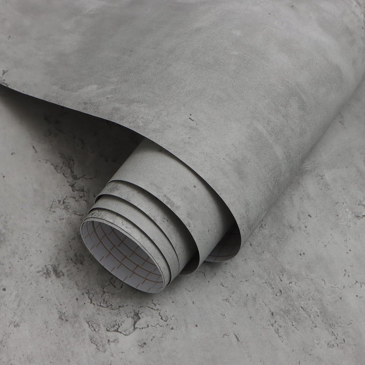 Timeet Self-Adhesive Wall Paint, Concrete Look, Grey, Self-Adhesive Film, Cement Effect, Self-Adhesive Film for - ShopVlot