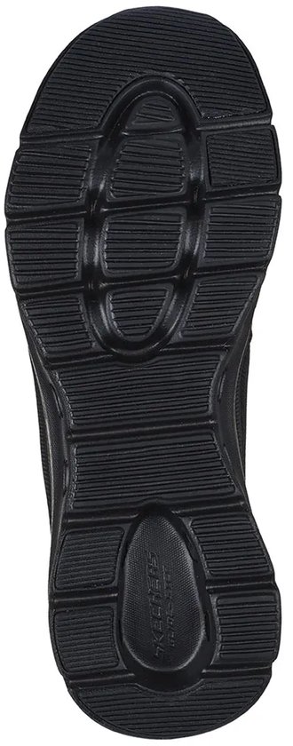 Zwarte Skechers Glide-Step Pro instapper zool met een gegroefd profiel.