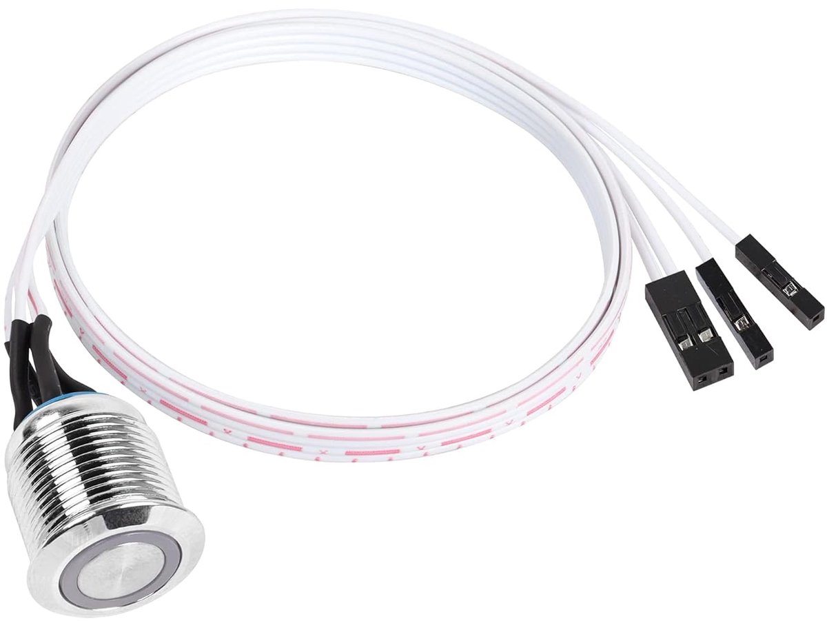 Chassis switch 16mm - metalen drukknop - IP67 waterdicht - vervang oude schakelaar - ShopVlot