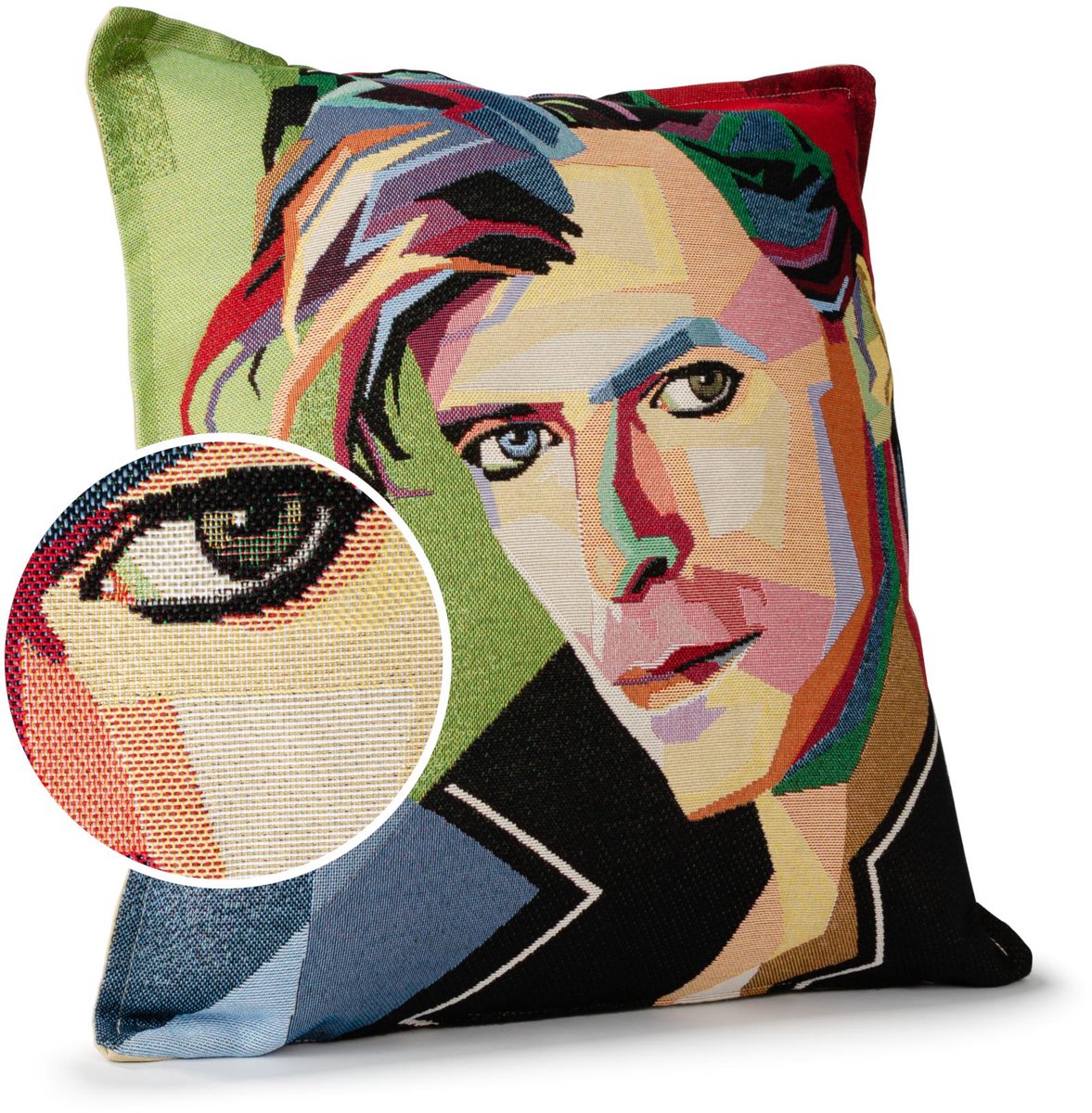 ANRO Sierkussen David Bowie 45x45cm – Jacquard Gobelin Inclusief Vulling Bank Woonkamer Decoratief