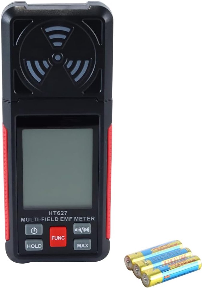EMF-meterstraaldetector - 3-in-1 met LCD-scherm - elektrisch, magnetisch en radiofrequentie - voor veilige metingen - ShopVlot