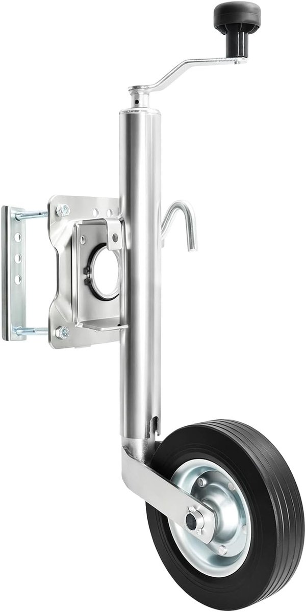 Steunwiel voor aanhanger 580 kg - automatisch stabilisatorwiel - verstelbare hoogte 260 mm - ideaal voor zware lasten - ShopVlot