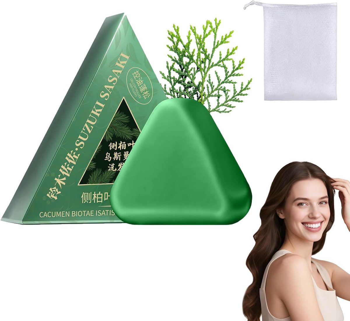 Shampoobar - Triangulaire vorm - Plantaardig - Zacht en voedend voor dames en heren - ShopVlot