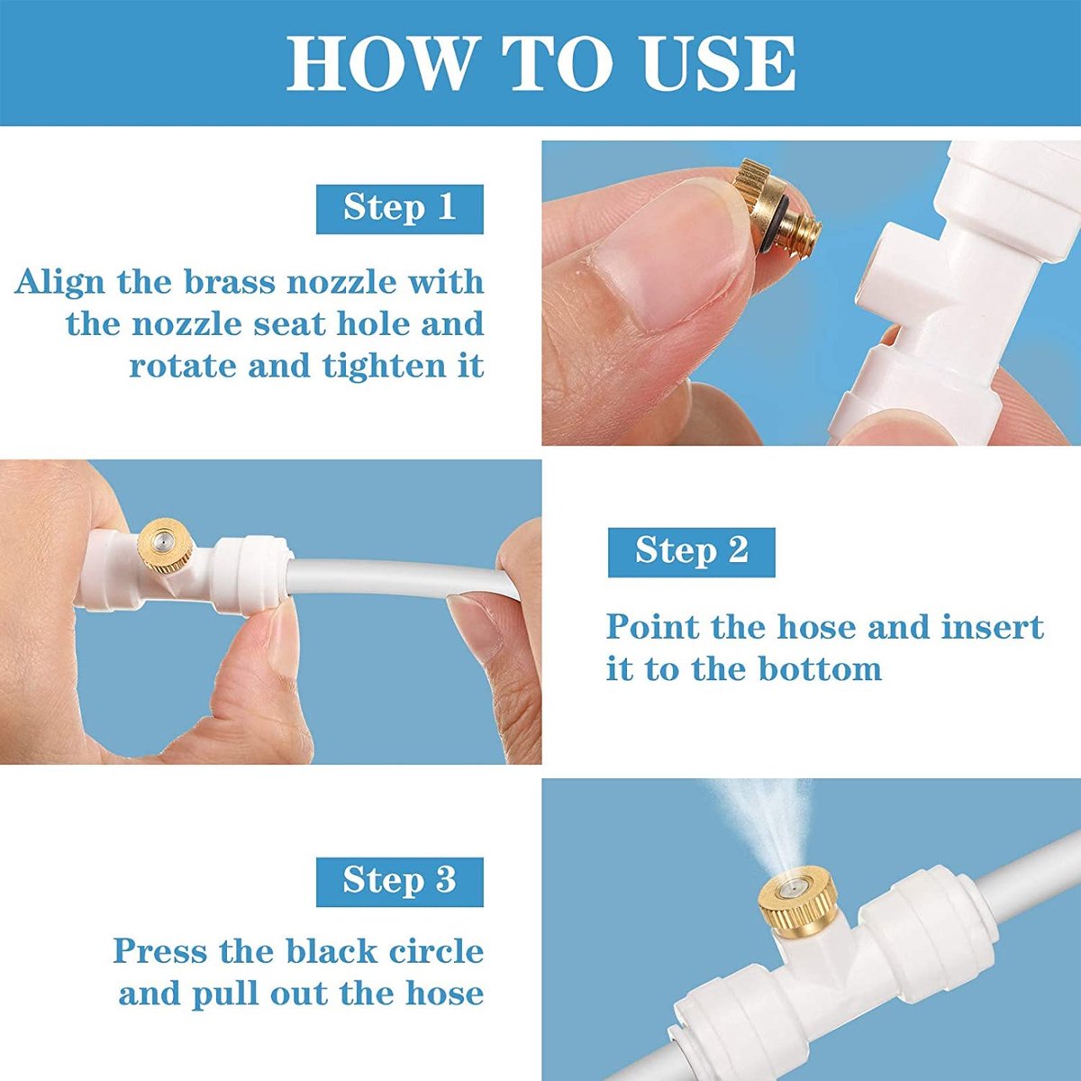 Waterleiding koppelingen 20 stuks - Mist sprayer - T connector - Koelsysteem voor buitengebruik - ShopVlot