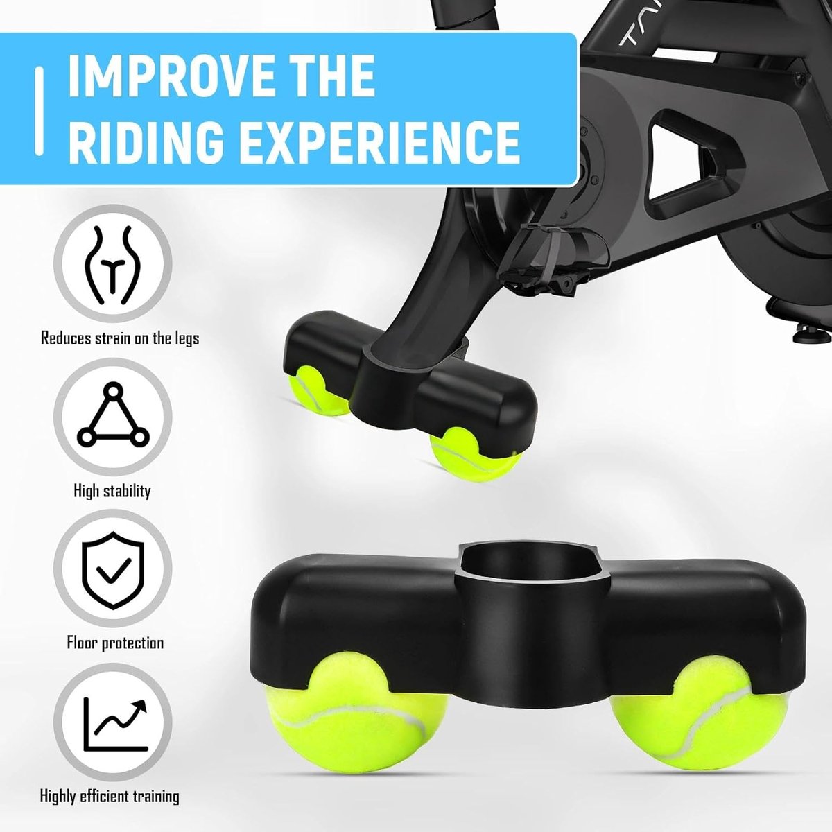Rocker Plate Voet Indoor Fietstrainer - Voor Zwift Ride - Verbeterde Stabiliteit - Veiliger en Efficiënter Trainen - ShopVlot