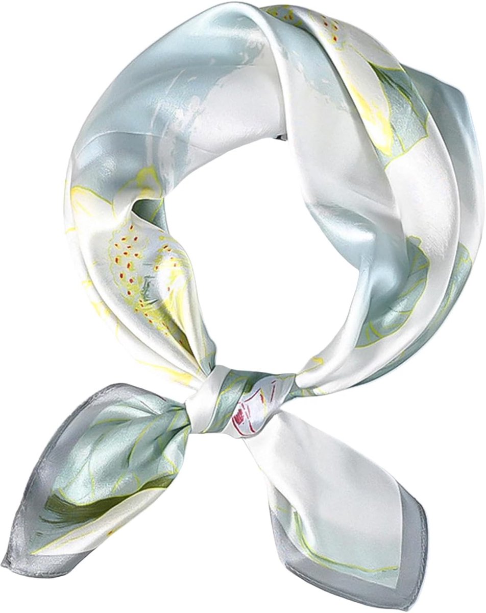 Vrouwen Sjaal 53 x 53 cm - 100% Moerbeizijde - Elegante Neckerchief - Stijlvolle Haar- en Halsaccessoire - ShopVlot