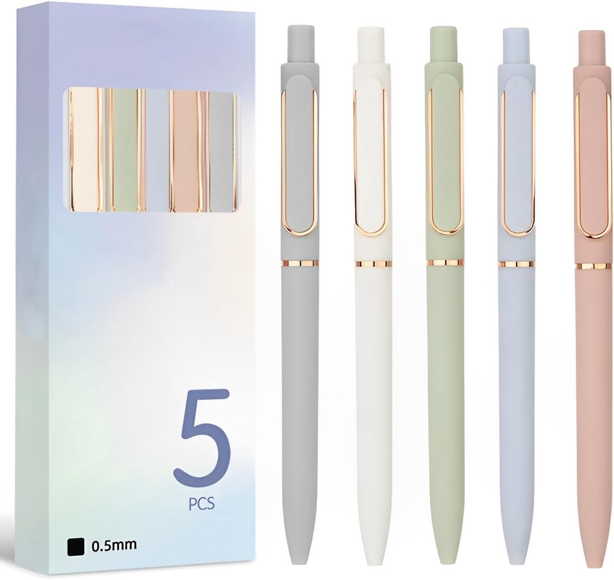Balpen 0.5 mm - Fine tip - Pastel kleuren - Perfect voor notities - ShopVlot