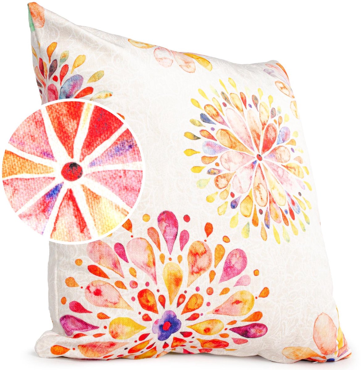 ANRO Geluk Sierkussen 40x40 cm - Velours - Inclusief vulling Zwart