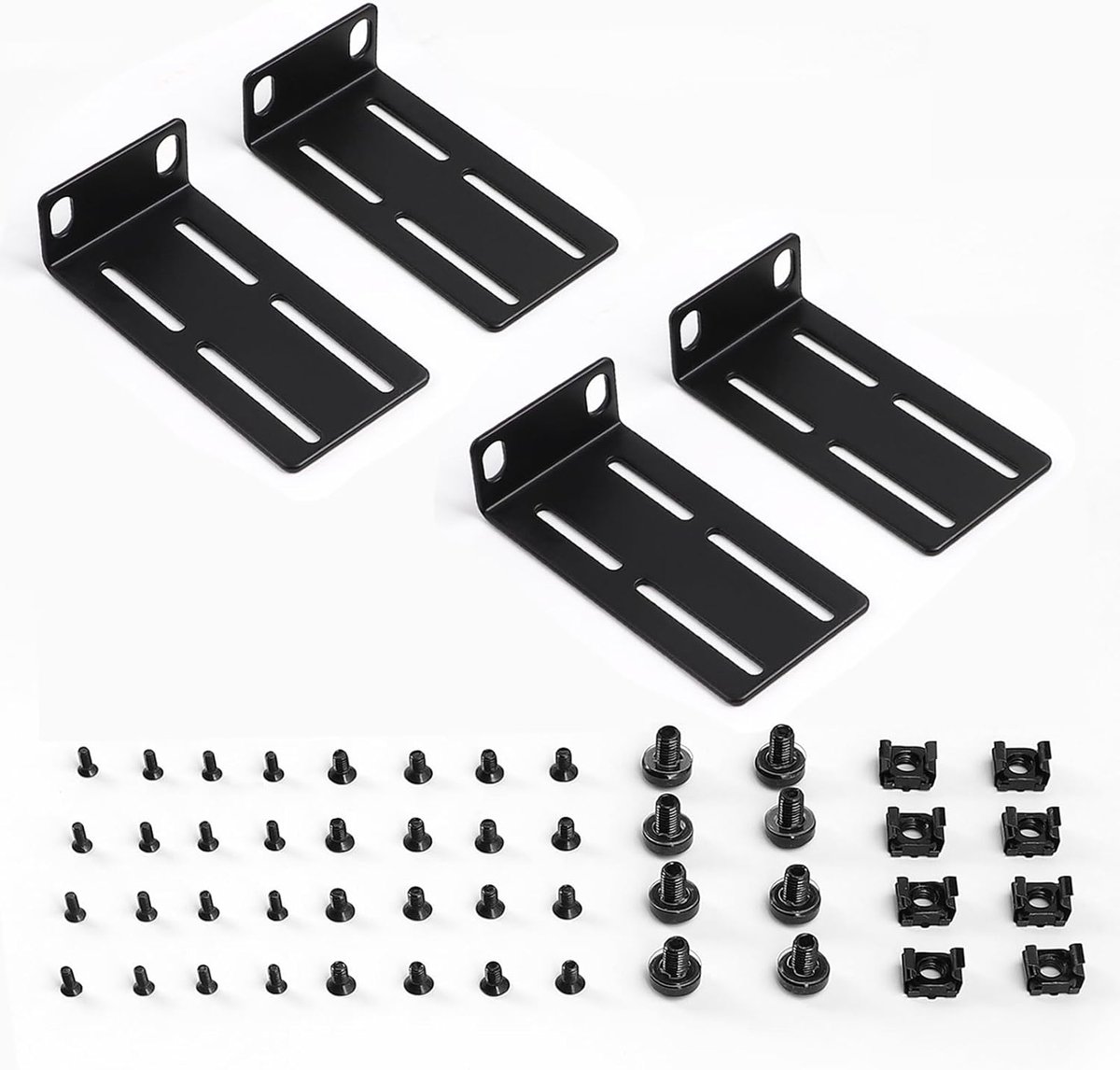 Rack Mount Kit - Universeel 19" verstelbaar - Hoogwaardige metalen constructie - Ideaal voor switches - ShopVlot