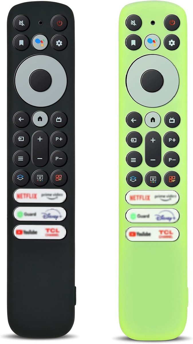 Siliconen beschermhoes afstandsbediening - set van 2 - lichtgroen en lichtroze - ShopVlot