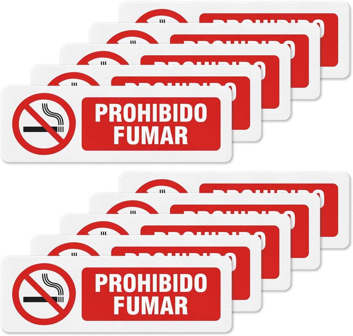 Stickers Non-Smoking 15 x 5 cm - Zelfklevend - Voor binnen en buiten - Duidelijke waarschuwing - ShopVlot