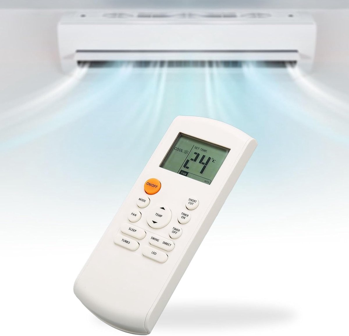 Afstandsbediening airconditioning - compatibel met RG57B BGE series - hoge prestaties - eenvoudig te gebruiken - ShopVlot