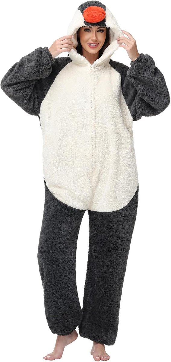 Pajama Overall Penguin Cosplay Kostuum - Dierenprint - Winter Slapen - Perfect voor Feestjes - ShopVlot