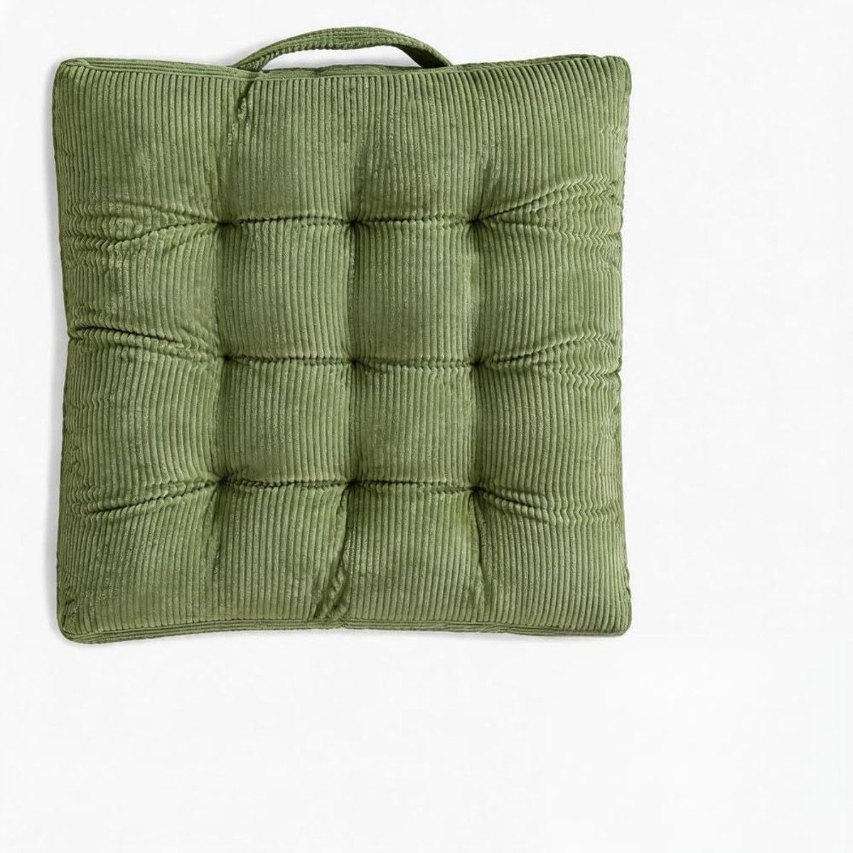 Vloerkussen 40 x 40 cm - corduroy - dik matraskussen 10 cm - ideaal voor huis en tuin - ShopVlot