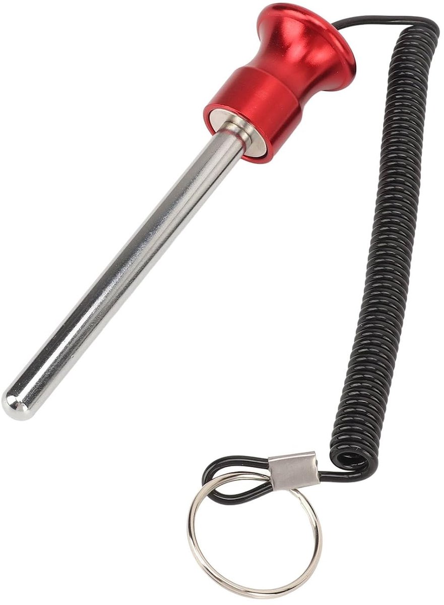 Gewichtspen 8mm - Universeel magnetisch - Rood - Voor veilig trainen in de sportschool of thuis - ShopVlot