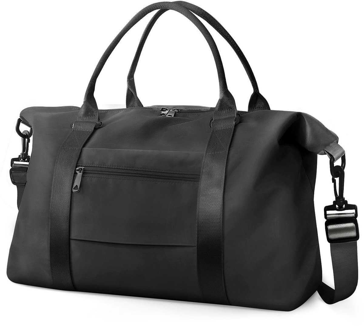 Casalora Reistas 37L - EasyJet Handbagage Tas - Opvouwbare Reistas - Weekendtas- Duffel Bag 46 x 21 x 26cm - Handbagage reistas - Zwart