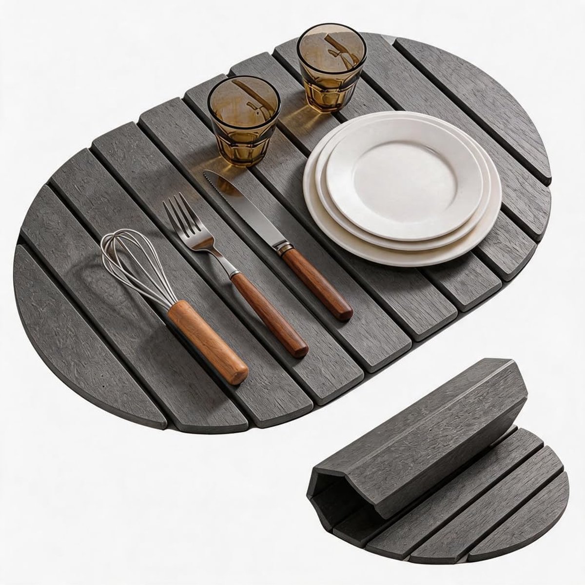 Afdruipmat keuken 40 x 30 cm - kiezelgur - waterabsorberend - sneldrogend - ShopVlot