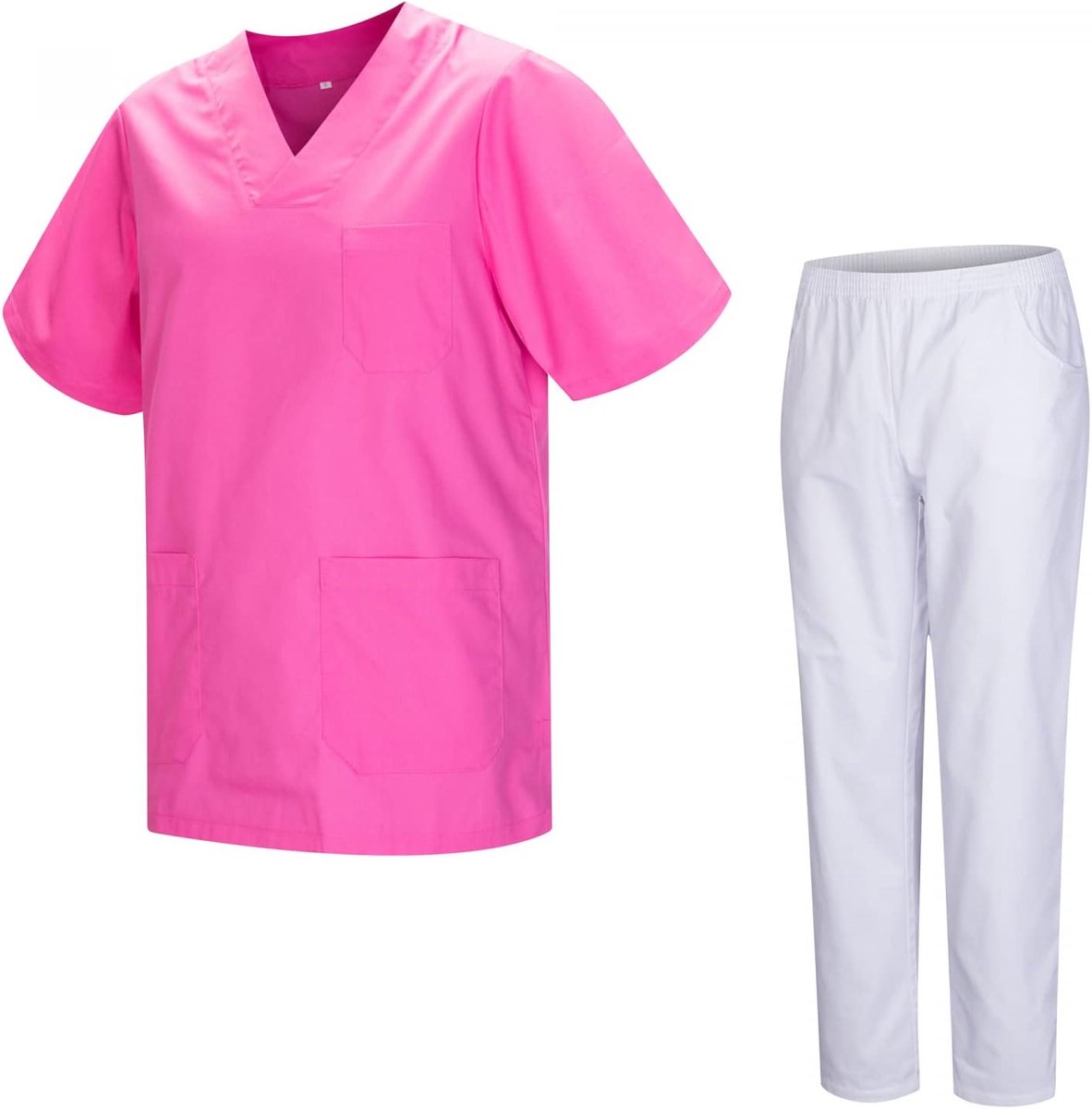 MISEMIYA - Uniforms Unisex Scrub Set - Medical uniform with scrub top and pants 817-8312-BLANCO - ShopVlot