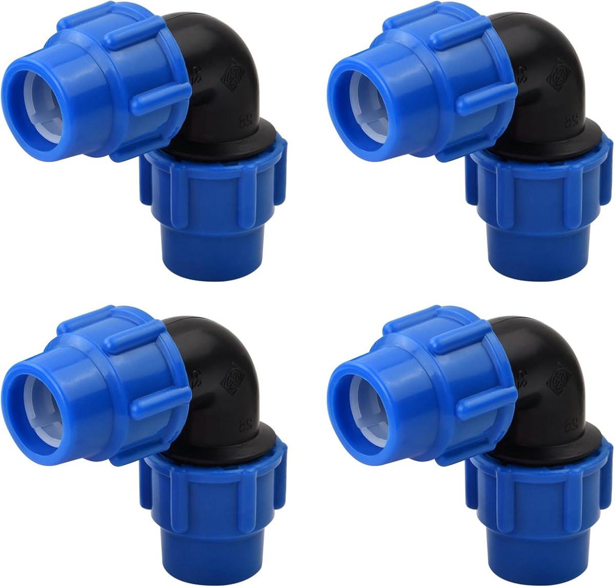 PE Buiskoppelingen 25 mm - Plastic Hoekverbindingen - Duurzaam - Voor Eenvoudige Waterinstallaties - ShopVlot