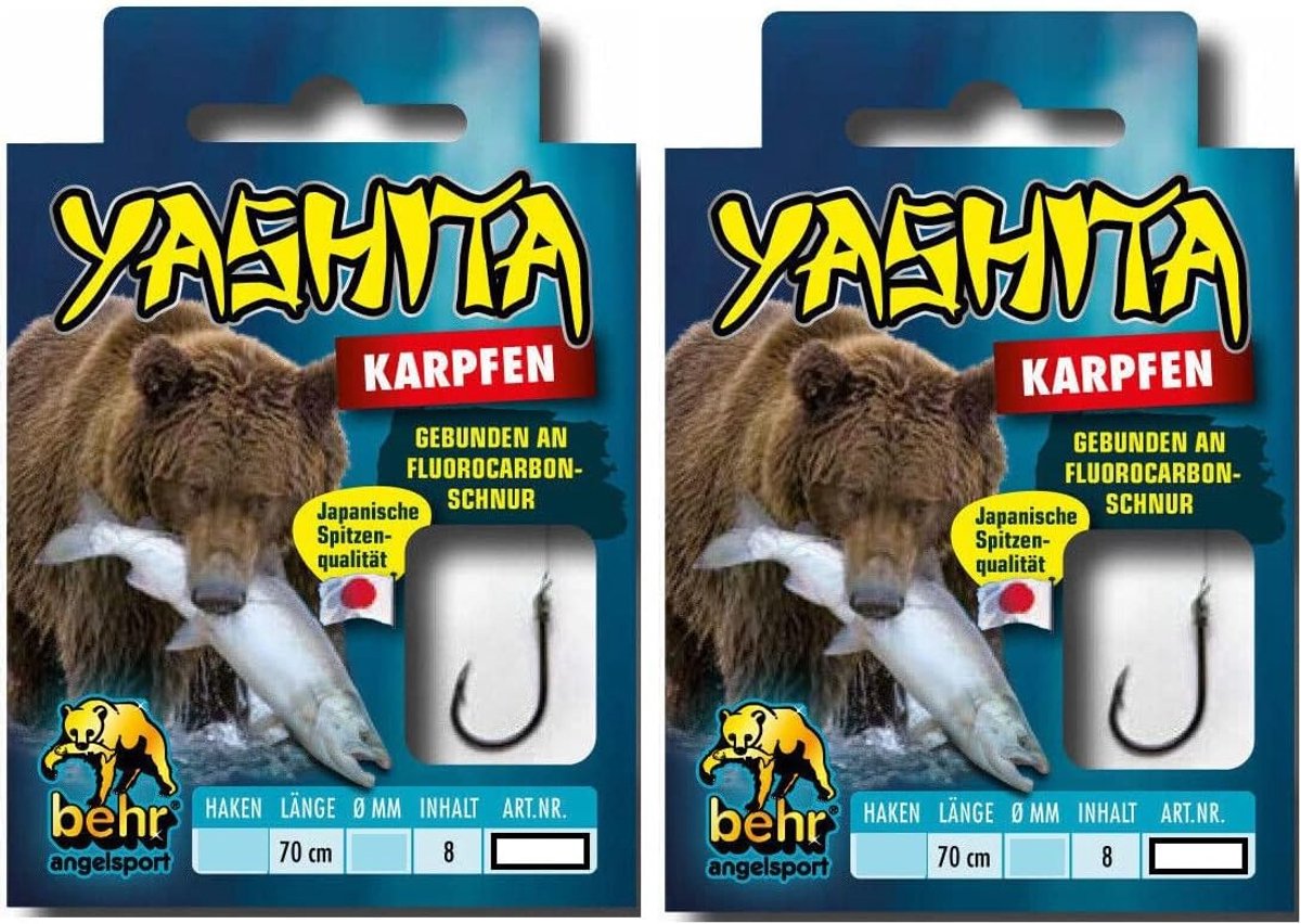 Truithaken set #6 - 2 pakken met 16 stuks - fluorocarbonlijn - ideaal voor wormvisserij - ShopVlot