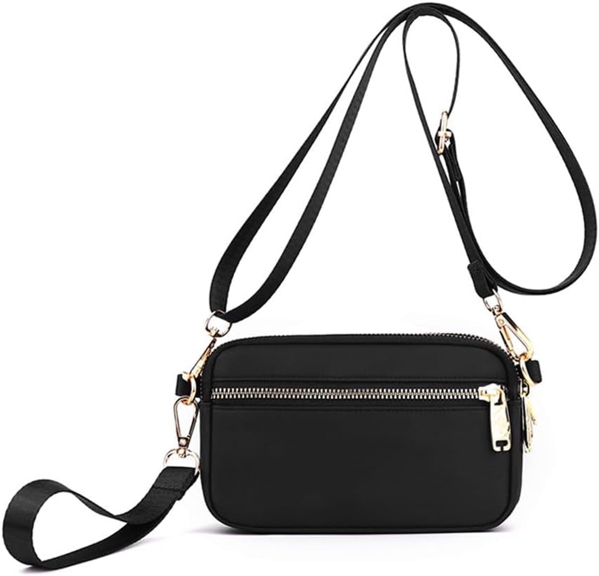 Schoudertas dames - kleine handtas met ritssluiting - dubbele verstelbare schouderriem - elegant voor dagelijks gebruik - ShopVlot