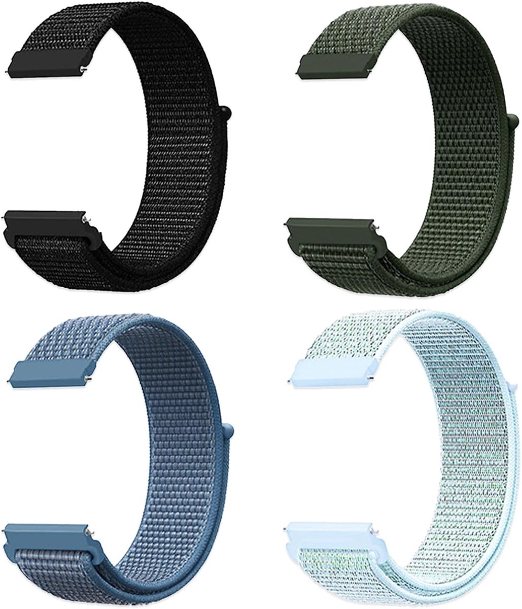 Watchbands 22mm/20mm - Quick Release - Elastisch Nylon - Comfortabel en stijlvol - ShopVlot
