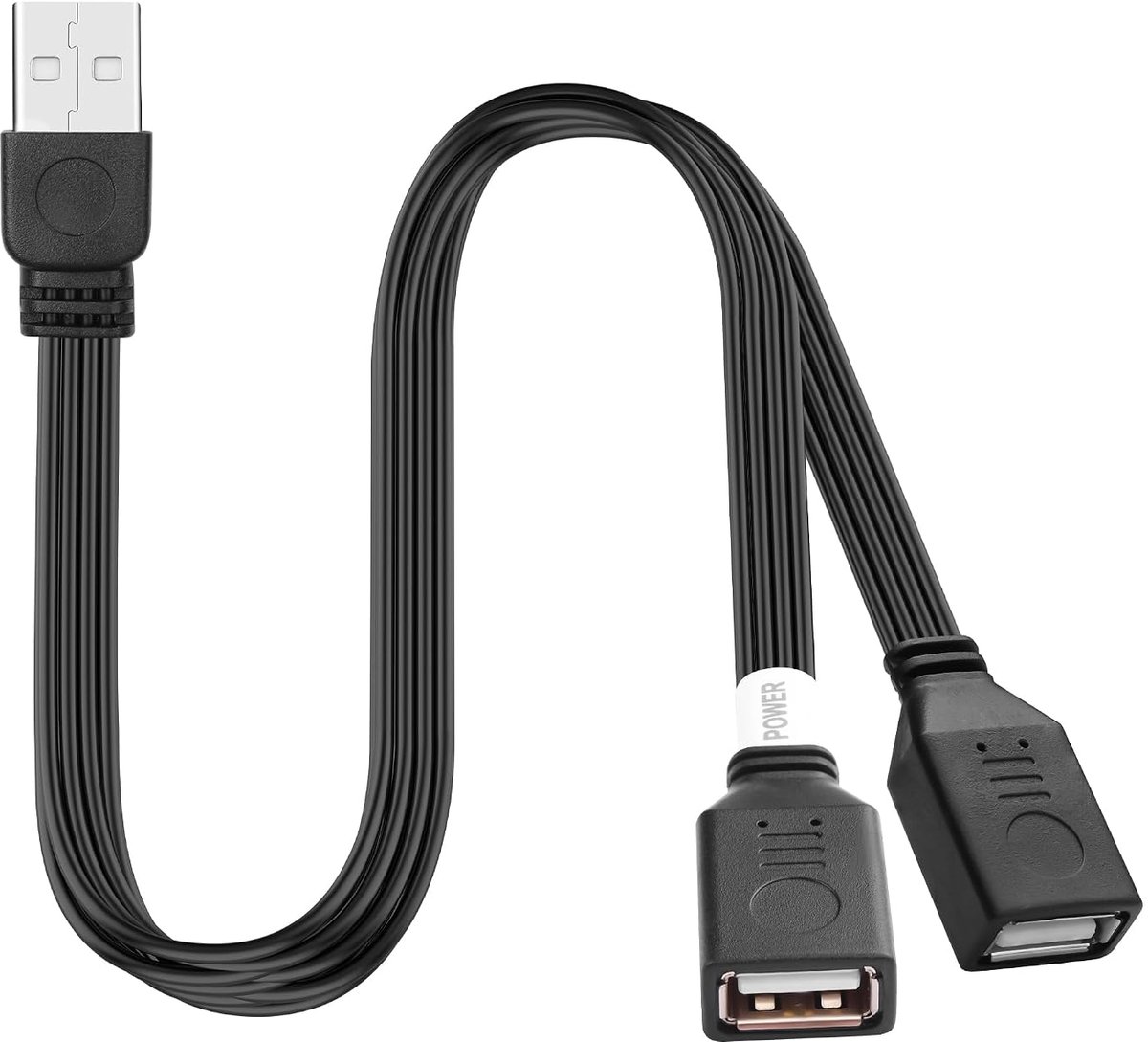 USB Splitter Extension Cable Plug to Dual Bus USB 2.0 Charging Cable Y Splitter Charging and Data Transfer Stand for - ShopVlot