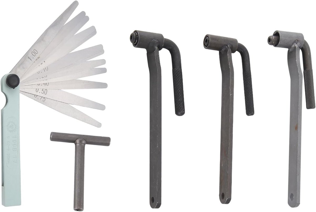 Universal Valve Adjuster Tool for Motors, Valve Wrench, 8 mm, 9 mm, 10 mm, T-Type Wrench, 0.1-2 mm - ShopVlot