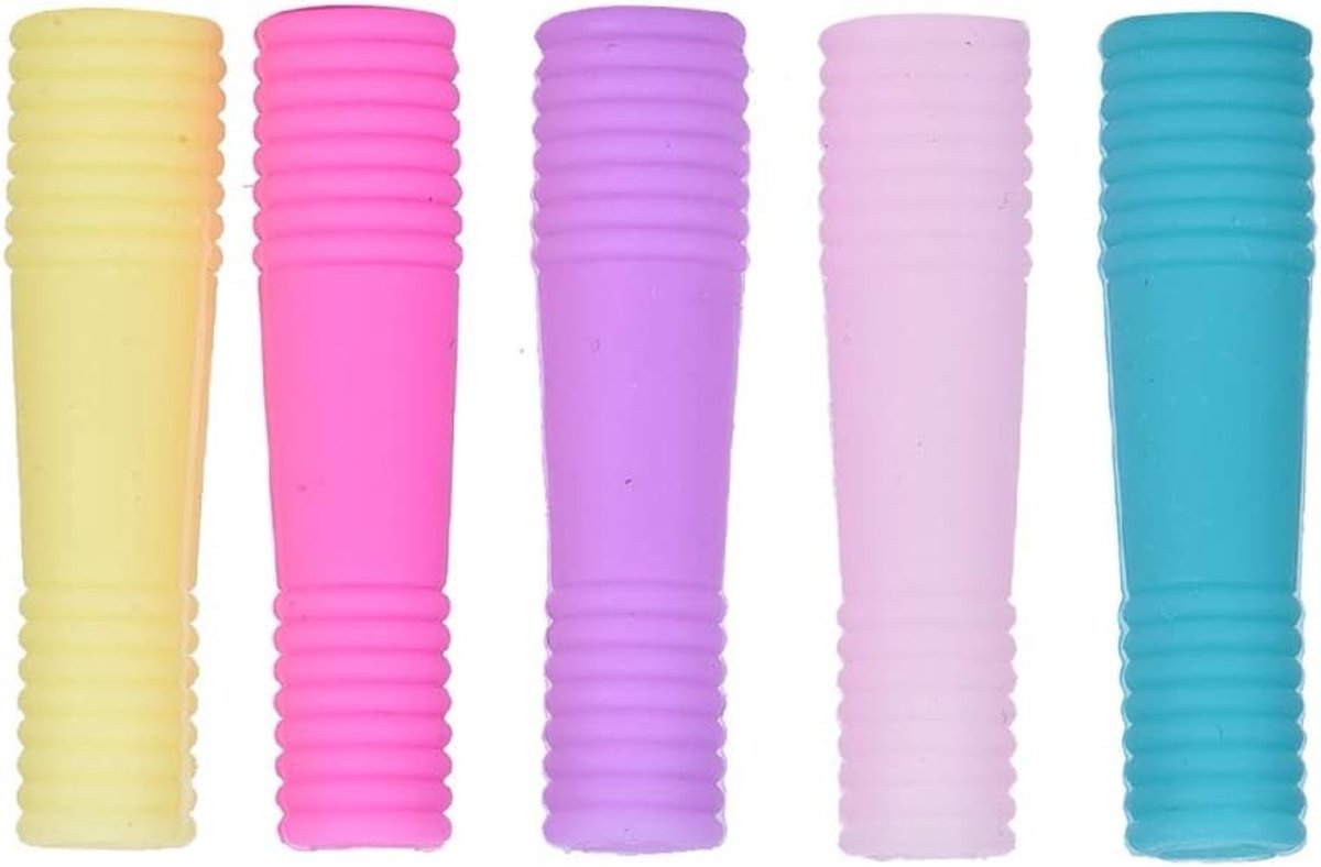 10 Stuks Silicone Beschermhoezen voor Manicure Gereedschap, Ideaal voor Nagelschaar en Dode Huid Schaar, Compact en Duurzaam