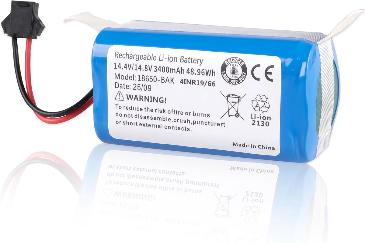 3400mAh Battery Compatible with Tikom L8000 L9000 G8000 Yeedi K600 K650 K680 K700 K730 K750, Conga Excellence 950 990 - ShopVlot