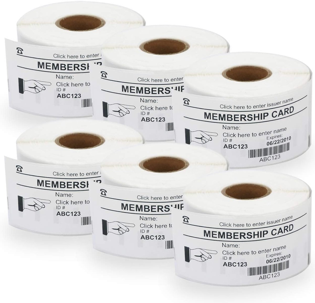 BETCKEY - Labels Replacement for DYMO 11356(S0722560), 41mm x 89mm, 1800 Name badge Compatible with Labelwriter 450 - ShopVlot