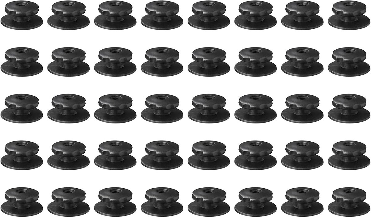 40x Tarpaulin Knobs - Plastic Trailer Attachment Buttons - Tarpaulin hooks for tension rubbers Ø 5 – 8 mm – diameter - ShopVlot