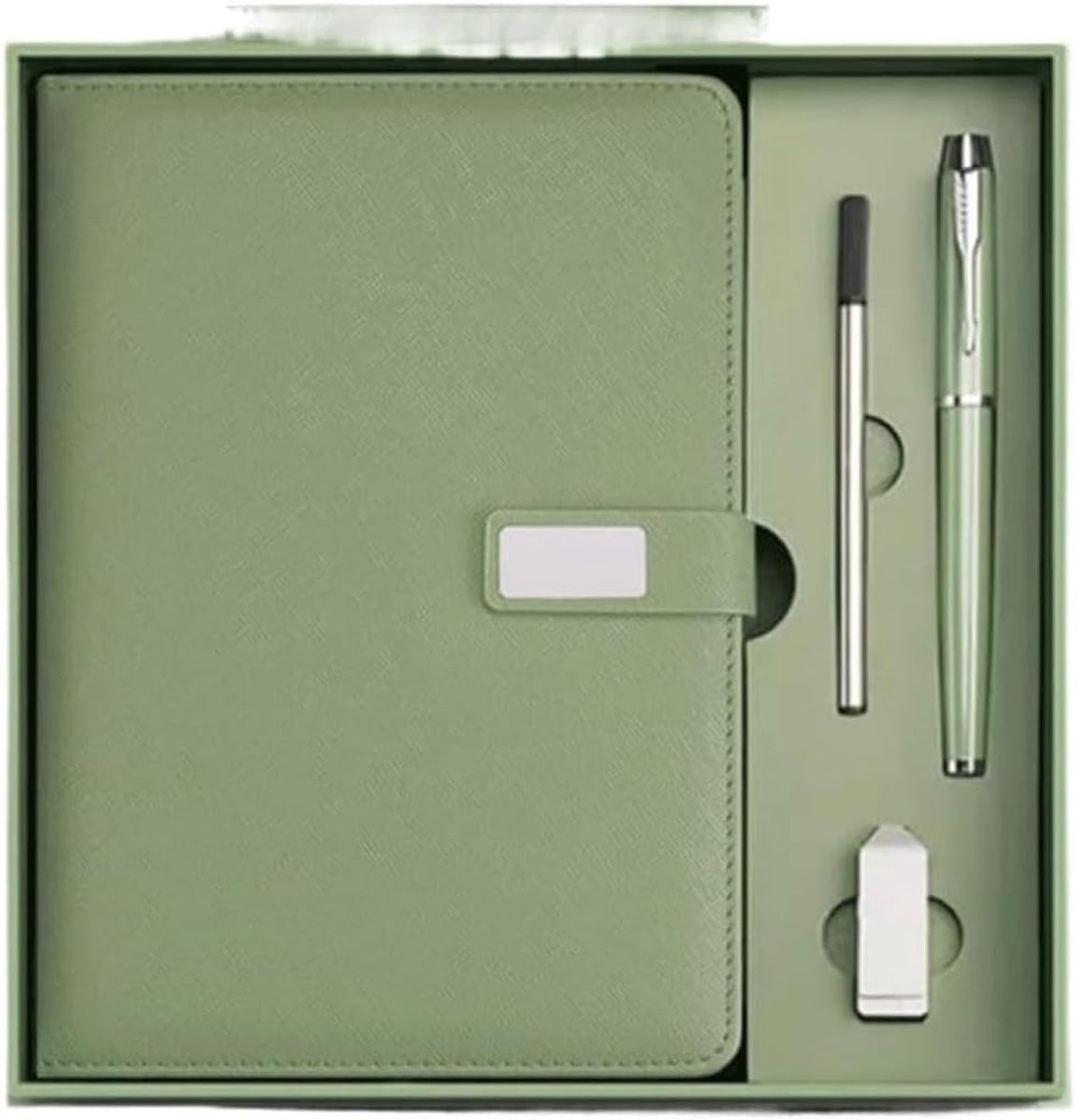 Notebook Geschenkdoos Set Eenvoudig maar stijlvol Zakelijk Draagbaar Notebook Kantoor Notebook Lerarendagcadeau - ShopVlot