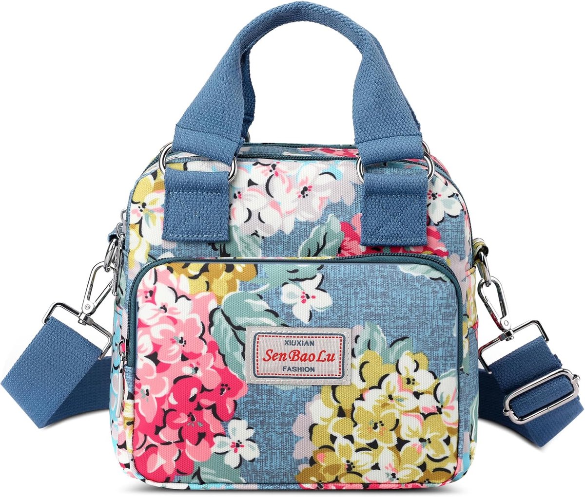 Handbag Women Shoulder Bags Casual Crossbody Bag With Beautiful Pattern Ladies Top Handle Bag Waterproof Nylon Girls - ShopVlot